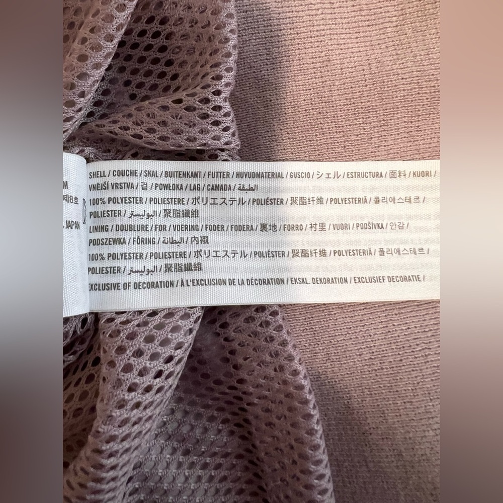 Hollister NWT Crop Windbreaker Jacket Women’s Size Large Light Purple - Picture 7 of 10
